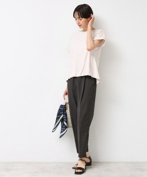 Dessin / デッサン パンツ | 【ウエストゴム・洗える】センターライン入りテーパードパンツ（XS～L） | 詳細3