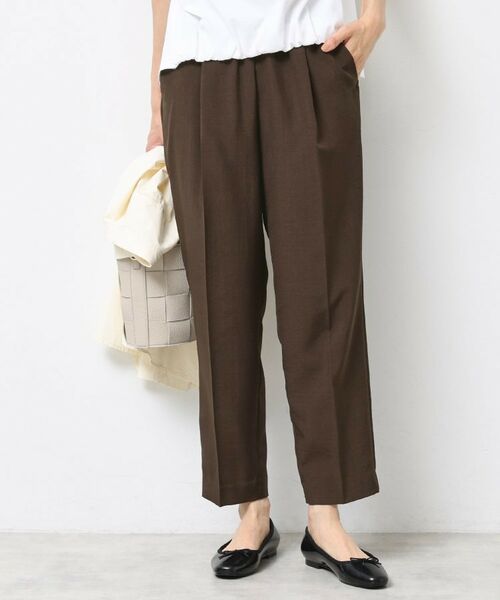 Dessin / デッサン パンツ | 【ウエストゴム・洗える】センターライン入りテーパードパンツ（XS～L） | 詳細9