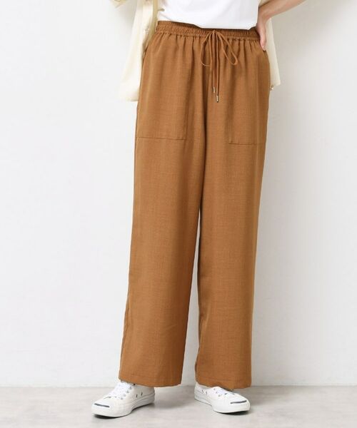 Dessin / デッサン パンツ | 【ウエストゴム・洗える】アウトポケットワイドパンツ(XS~L) | 詳細11