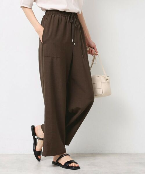 Dessin / デッサン パンツ | 【ウエストゴム・洗える】アウトポケットワイドパンツ(XS~L) | 詳細17