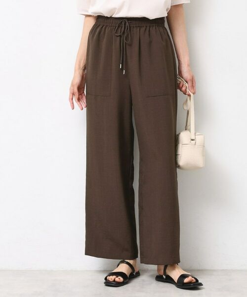 Dessin / デッサン パンツ | 【ウエストゴム・洗える】アウトポケットワイドパンツ(XS~L) | 詳細18