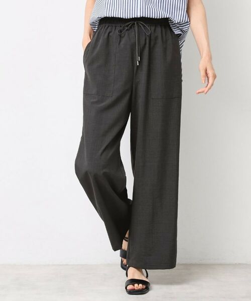 Dessin / デッサン パンツ | 【ウエストゴム・洗える】アウトポケットワイドパンツ(XS~L) | 詳細2