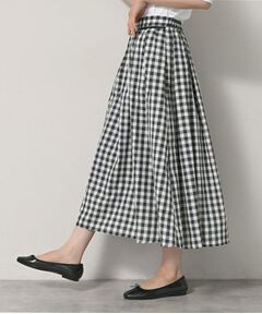 Dessin / デッサン ロング・マキシ丈スカート | 【洗える】映えチェック柄ギャザースカート