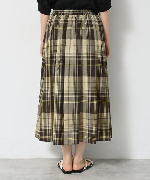 Dessin / デッサン ロング・マキシ丈スカート | 【洗える】映えチェック柄ギャザースカート | 詳細13