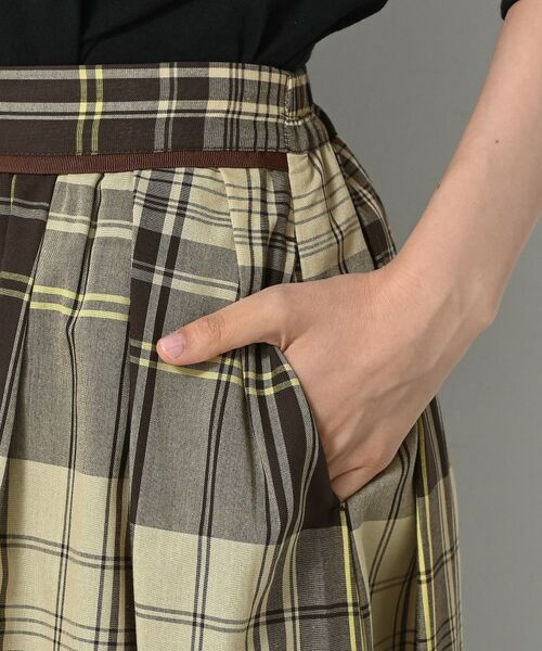 Dessin / デッサン ロング・マキシ丈スカート | 【洗える】映えチェック柄ギャザースカート | 詳細16