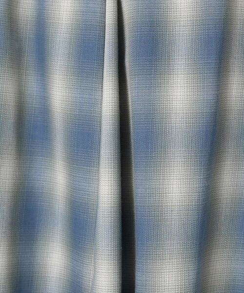 Dessin / デッサン ロング・マキシ丈スカート | 【ウエストゴム・洗える】オンブレーチェック柄スカート | 詳細8