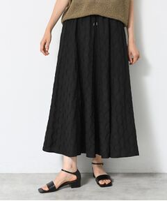 Dessin / デッサン ロング・マキシ丈スカート | 【ウエストゴム・洗える】ジャガードフレアースカート