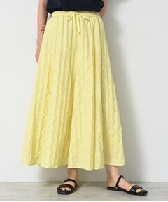 Dessin / デッサン ロング・マキシ丈スカート | 【ウエストゴム・洗える】ジャガードフレアースカート