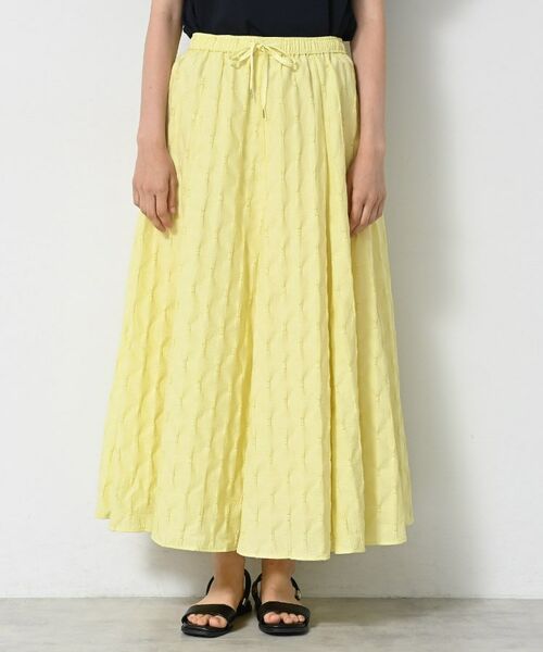 Dessin / デッサン ロング・マキシ丈スカート | 【ウエストゴム・洗える】ジャガードフレアースカート | 詳細14