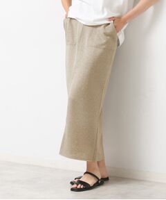 Dessin / デッサン ロング・マキシ丈スカート | 【セットアップ可・洗える】ラメ裏毛ナロースカート