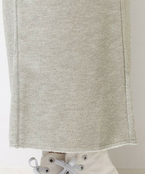 Dessin / デッサン ロング・マキシ丈スカート | 【セットアップ可・洗える】ラメ裏毛ナロースカート | 詳細14