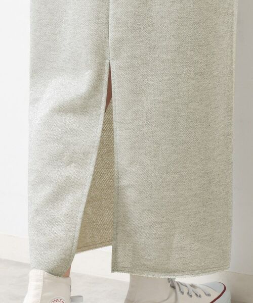 Dessin / デッサン ロング・マキシ丈スカート | 【セットアップ可・洗える】ラメ裏毛ナロースカート | 詳細15