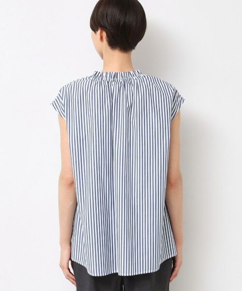 Dessin / デッサン シャツ・ブラウス | 【洗える】ストライプ柄フレンチスリーブスキッパ―ブラウス | 詳細19