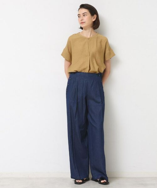 Dessin / デッサン シャツ・ブラウス | 【セットアップ可】2WAYネックスキッパーブラウス | 詳細13