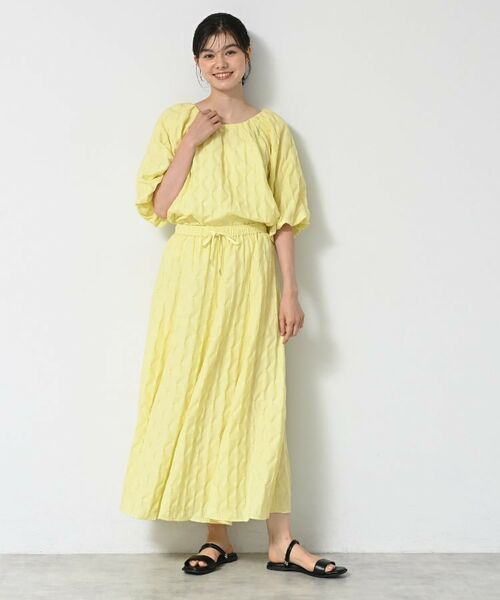 Dessin / デッサン シャツ・ブラウス | 【洗える/五分袖】バルーンスリーブジャガードブラウス | 詳細11