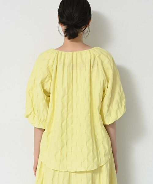 Dessin / デッサン シャツ・ブラウス | 【洗える/五分袖】バルーンスリーブジャガードブラウス | 詳細15