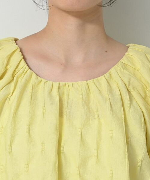 Dessin / デッサン シャツ・ブラウス | 【洗える/五分袖】バルーンスリーブジャガードブラウス | 詳細16