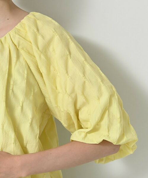 Dessin / デッサン シャツ・ブラウス | 【洗える/五分袖】バルーンスリーブジャガードブラウス | 詳細17