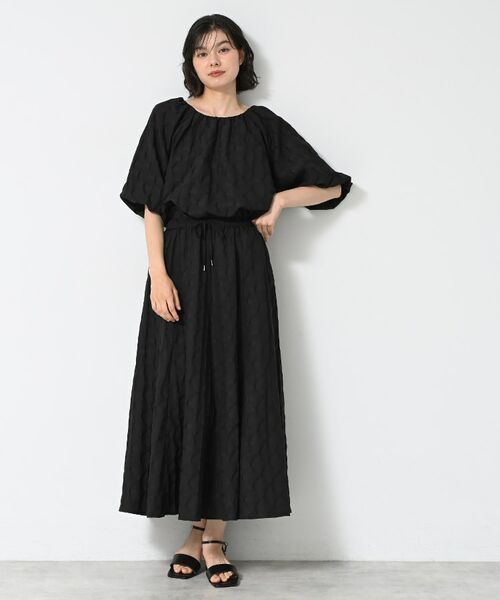 Dessin / デッサン シャツ・ブラウス | 【洗える/五分袖】バルーンスリーブジャガードブラウス | 詳細6