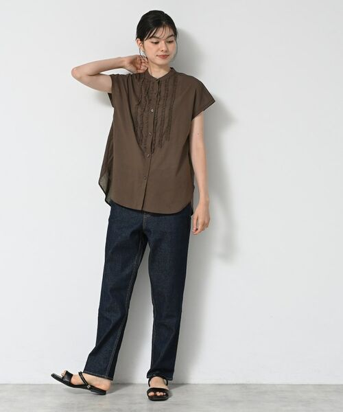 Dessin / デッサン シャツ・ブラウス | 【洗える】スタンドカラーフリルブラウス | 詳細11