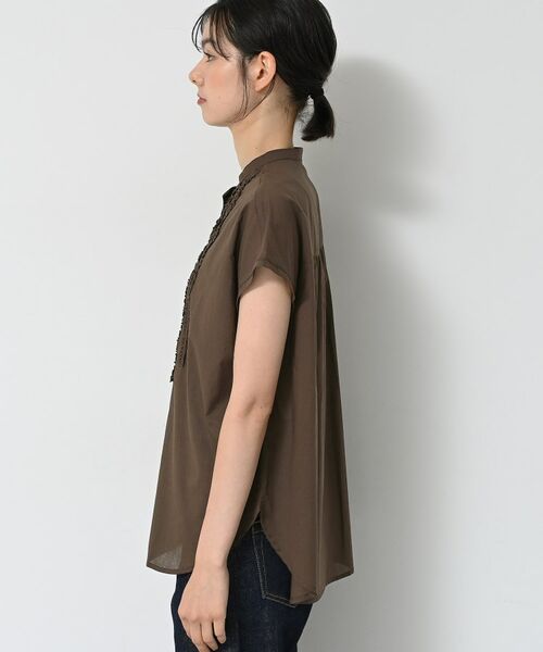 Dessin / デッサン シャツ・ブラウス | 【洗える】スタンドカラーフリルブラウス | 詳細14