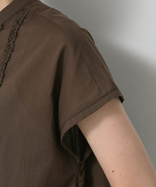 Dessin / デッサン シャツ・ブラウス | 【洗える】スタンドカラーフリルブラウス | 詳細17