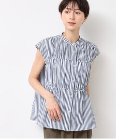 Dessin / デッサン シャツ・ブラウス | 【洗える】ストライプ柄ギャザーブラウス