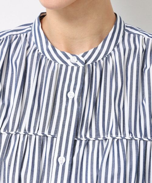 Dessin / デッサン シャツ・ブラウス | 【洗える】ストライプ柄ギャザーブラウス | 詳細21