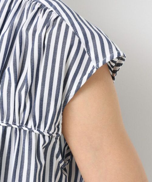 Dessin / デッサン シャツ・ブラウス | 【洗える】ストライプ柄ギャザーブラウス | 詳細22