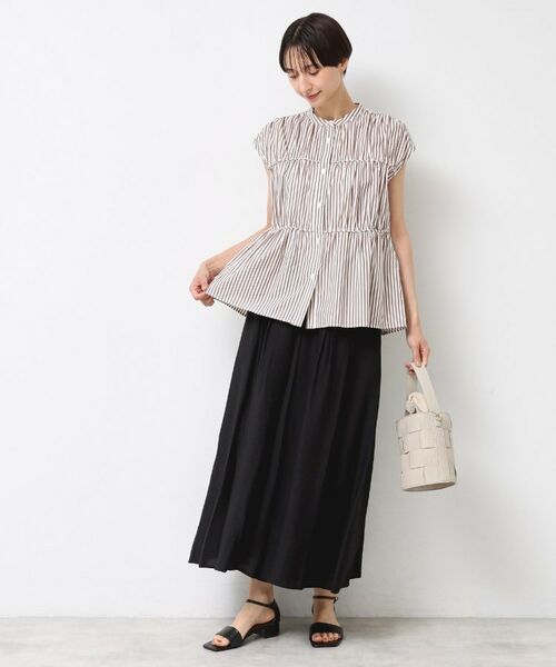 Dessin / デッサン シャツ・ブラウス | 【洗える】ストライプ柄ギャザーブラウス | 詳細8