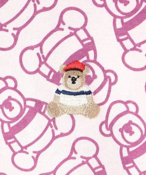 Dessin / デッサン Tシャツ | 【洗える・リンクコーデ】Deddy刺繍入り オーガニックコットンTシャツ | 詳細6