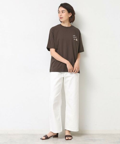 Dessin / デッサン Tシャツ | 【ユニセックス・洗える】Deddy刺繍入り オーガニックコットンTシャツ | 詳細11