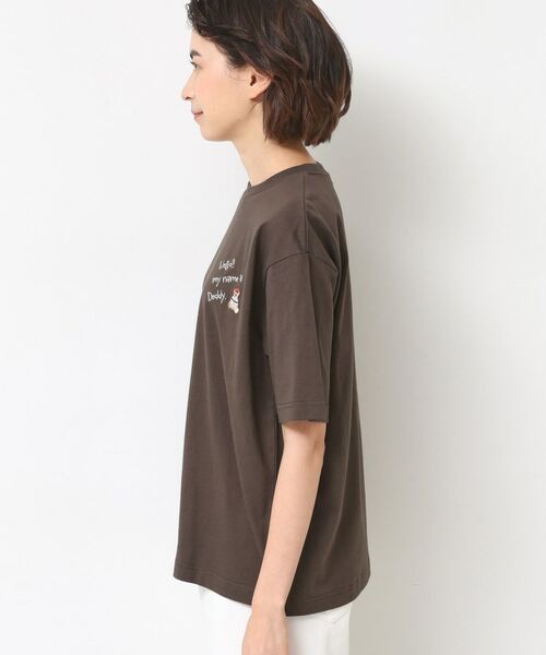 Dessin / デッサン Tシャツ | 【ユニセックス・洗える】Deddy刺繍入り オーガニックコットンTシャツ | 詳細14