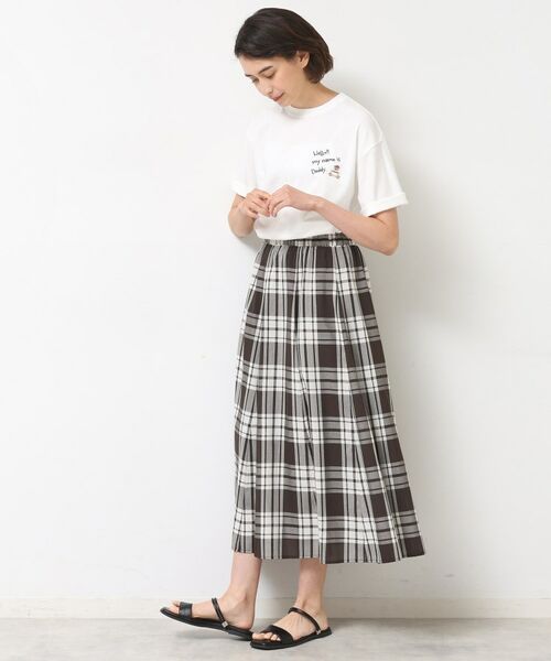 Dessin / デッサン Tシャツ | 【ユニセックス・洗える】Deddy刺繍入り オーガニックコットンTシャツ | 詳細3