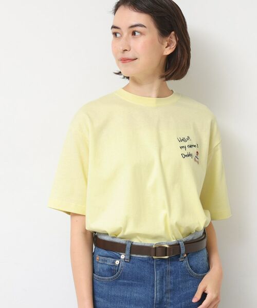 Dessin / デッサン Tシャツ | 【ユニセックス・洗える】Deddy刺繍入り オーガニックコットンTシャツ | 詳細5