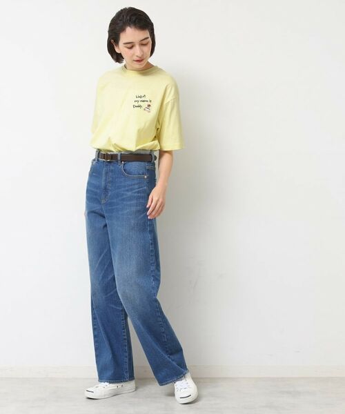 Dessin / デッサン Tシャツ | 【ユニセックス・洗える】Deddy刺繍入り オーガニックコットンTシャツ | 詳細7