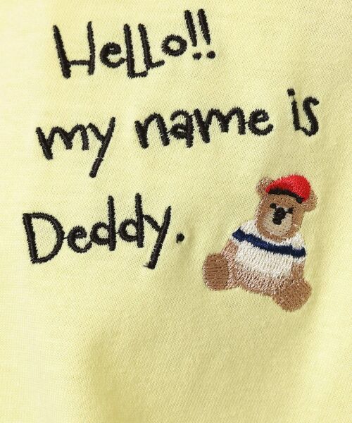 Dessin / デッサン Tシャツ | 【ユニセックス・洗える】Deddy刺繍入り オーガニックコットンTシャツ | 詳細8