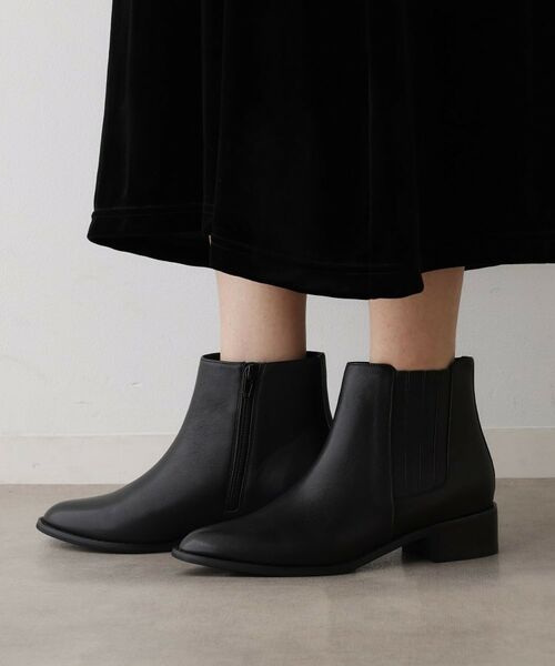 Dessin / デッサン ブーツ(ショート丈) | 牛革サイドゴアジップブーツ | 詳細7