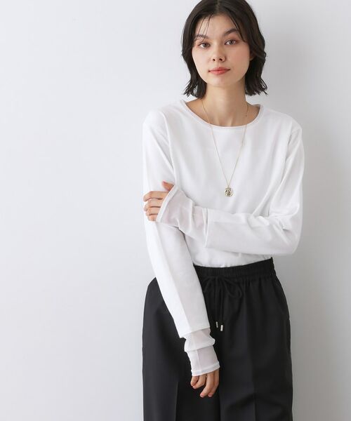 Dessin / デッサン カットソー | 【洗える】ドッキングチュールロンT | 詳細10