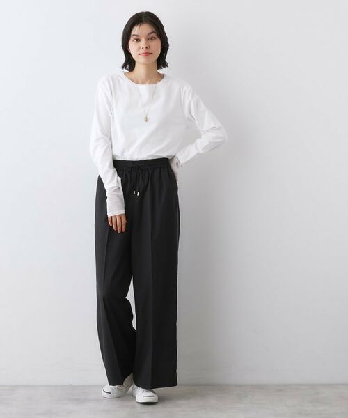 Dessin / デッサン カットソー | 【洗える】ドッキングチュールロンT | 詳細11