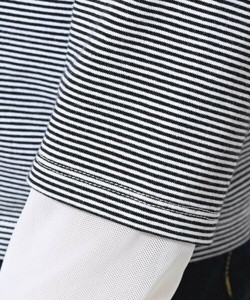 Dessin / デッサン カットソー | 【洗える】ドッキングチュールロンT | 詳細4