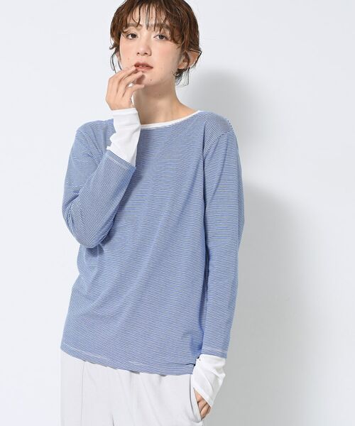 Dessin / デッサン カットソー | 【洗える】ドッキングチュールロンT | 詳細5