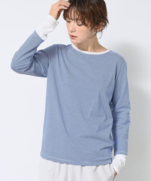 Dessin / デッサン カットソー | 【洗える】ドッキングチュールロンT | 詳細6