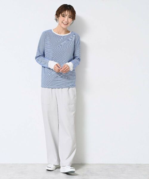 Dessin / デッサン カットソー | 【洗える】ドッキングチュールロンT | 詳細7