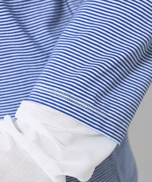 Dessin / デッサン カットソー | 【洗える】ドッキングチュールロンT | 詳細8