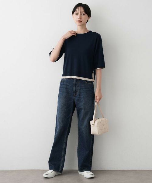 Dessin / デッサン ニット・セーター | 【洗える】バイカラーショート丈ニット | 詳細11