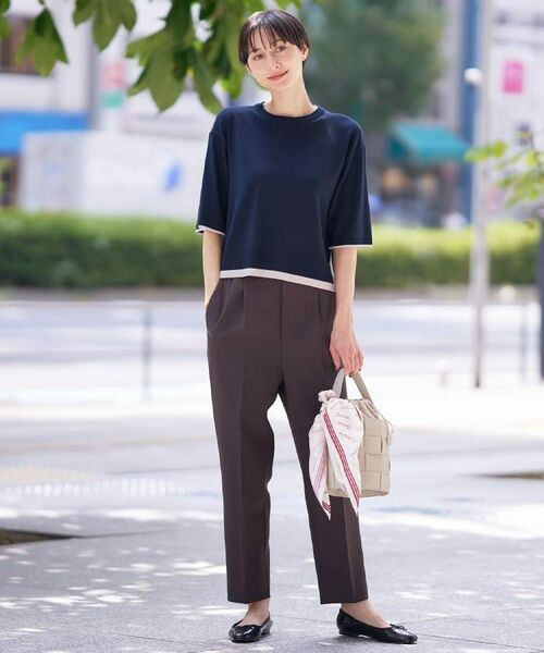 Dessin / デッサン ニット・セーター | 【洗える】バイカラーショート丈ニット | 詳細15