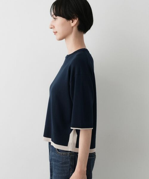 Dessin / デッサン ニット・セーター | 【洗える】バイカラーショート丈ニット | 詳細19