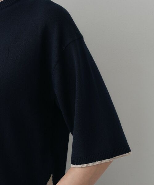 Dessin / デッサン ニット・セーター | 【洗える】バイカラーショート丈ニット | 詳細22