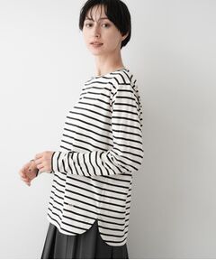 Dessin / デッサン カットソー | 【選べる首元デザイン/洗える】クルーネックロングTシャツ